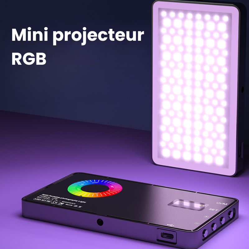 Mini Projecteur RGB Glow Vlog™